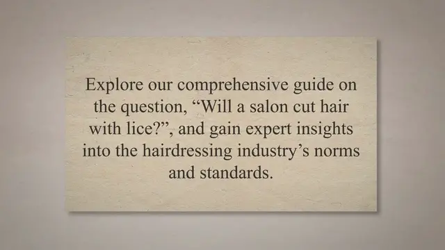 'Video thumbnail for Will A Salon Cut Hair With Lice? An Expert Guide (August 2023)'