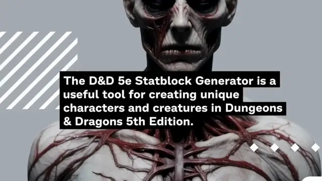 Video thumbnail for D&D 5E Statblock Generator Guide
