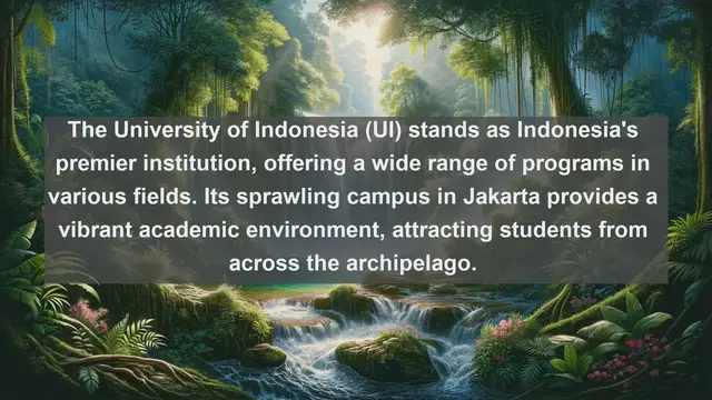 Video thumbnail for Exploring Academic Excellence: Top 10 Favorite Universities in Indonesia