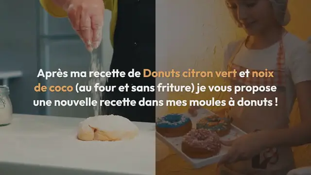 Video thumbnail for Donuts à la banane (au four et sans friture)