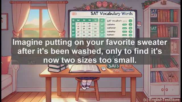 Video thumbnail for 5000 Must Know SAT Vocabulary - SAT Vocabulary: Understanding 'Shrinkage' Beyond Laundry Mishaps