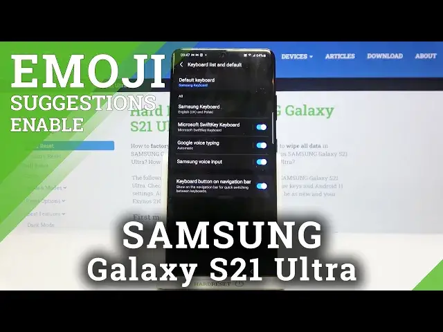 'Video thumbnail for How to Enable Emoji Suggestions in SAMSUNG Galaxy S21 Ultra – Show Up Emoji'