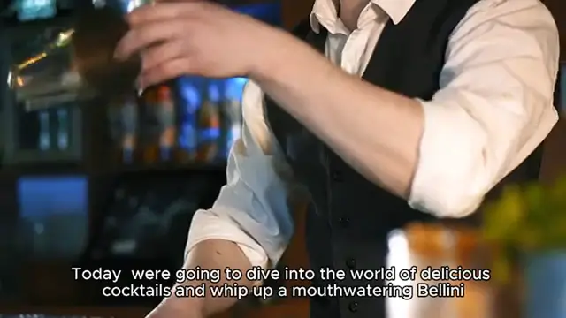 Video thumbnail for Bellini recipe