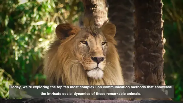 Video thumbnail for 10 Surprising Ways Lions Communicate