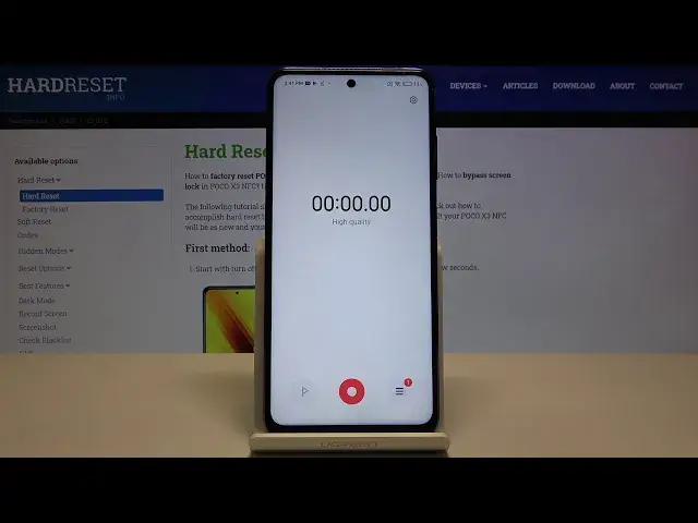 'Video thumbnail for How to Record Sounds in XIAOMI Poco X3 – Record & Save Voice'
