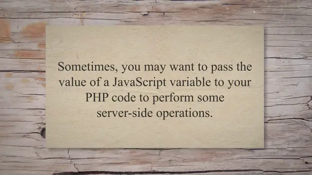 Video thumbnail for How To Javascript Variable In Php