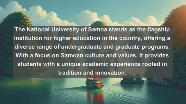 Video thumbnail for Exploring Academic Excellence: Top 10 Universities in Samoa