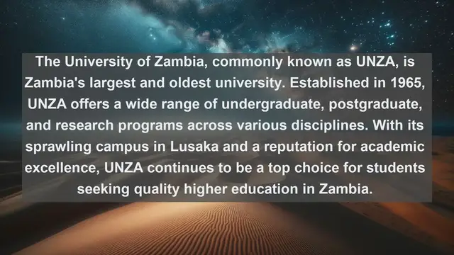 Video thumbnail for Unveiling Excellence: Top 10 Favorite Universities in Zambia