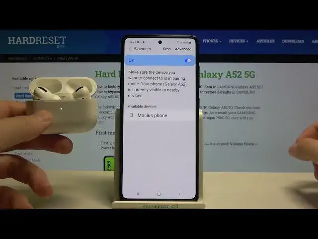 'Video thumbnail for How to Connect AirPods Pro to SAMSUNG Galaxy A52 - Bluetooth Connection'