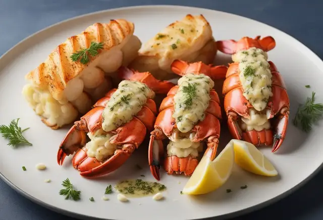Video thumbnail for Grilled Lobster Tails with Garlic Butter
