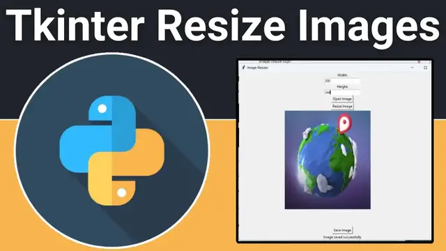 Video thumbnail for Python 3 Tkinter Script to Resize PNG & JPG Images Using Pillow Library GUI Desktop App