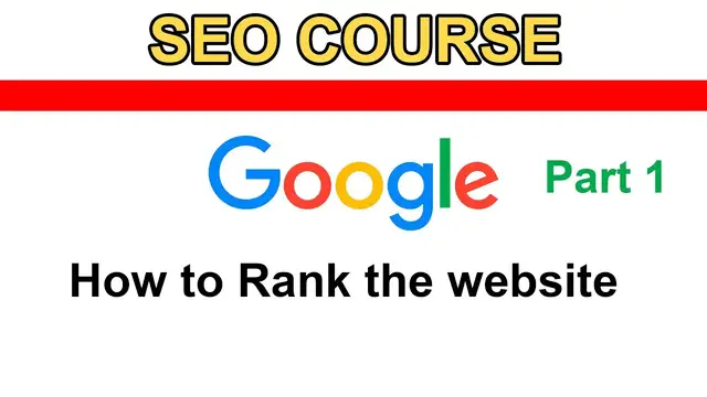 Video thumbnail for SEO Tutorial  2023  Part 1