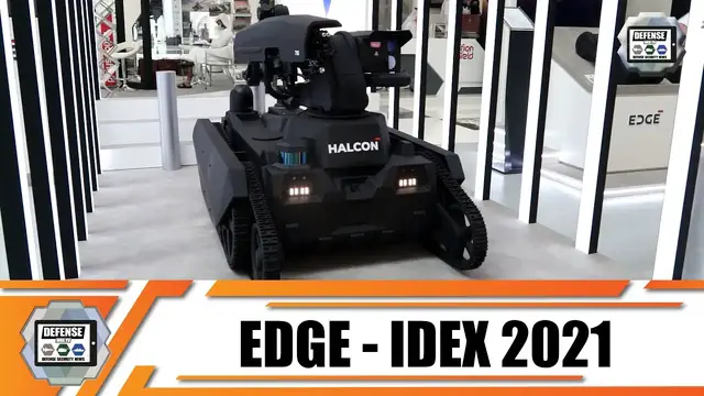 'Video thumbnail for Scorpio-M Scorpio-S made in UAE UGV NIMR Ajban Unmanned Ground Armed Robotic Vehicle ADASI EDGE'