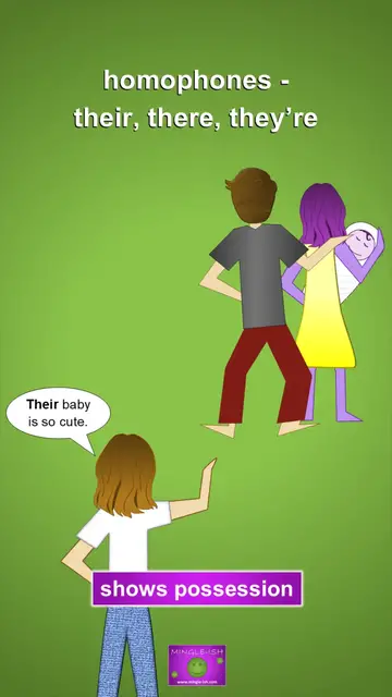 'Video thumbnail for Their vs There vs They're: Master Homophones with Clear Examples'