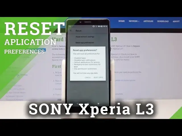 Video thumbnail for Clear Default App Settings in SONY Xperia L3 - Reset App Preferences