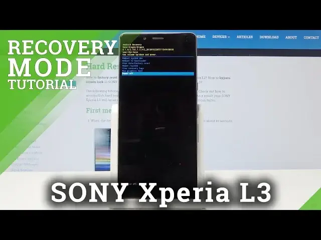 Video thumbnail for Recovery Mode Sony Xperia L3 - How to Enter SONY Recovery Mode