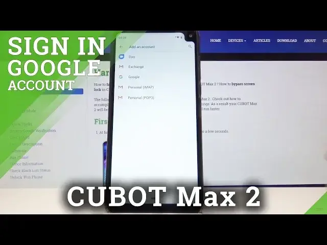 'Video thumbnail for How to Add Google Account in CUBOT Max 2 - Google User'