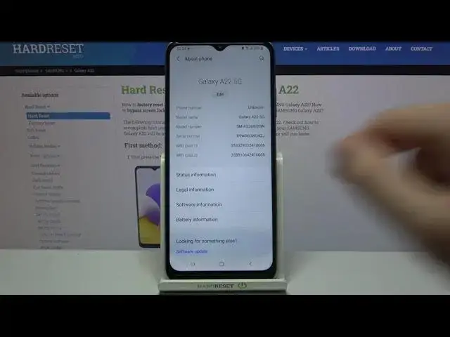 'Video thumbnail for How to Check out Phone Model in Samsung Galaxy A22 - Locate Model Number'