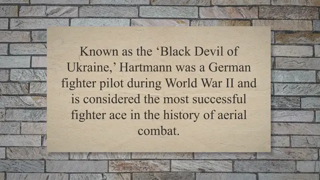 Video thumbnail for Erich Hartmann – The Unyielding Ace of the Skies