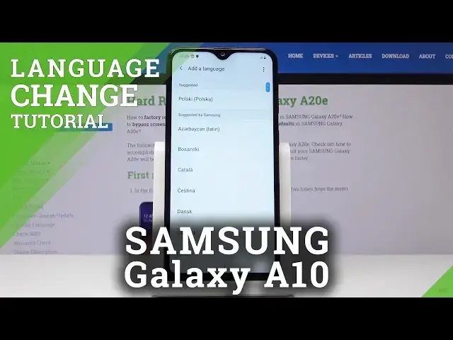 'Video thumbnail for How to Change Language in SAMSUNG Galaxy A10 - Language Settings'