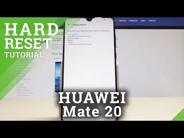 'Video thumbnail for Factory Reset HUAWEI Mate 20 - Wipe Data / Erase Storage'
