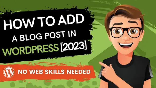 Video thumbnail for WordPress How To Add A Blog Post 2023