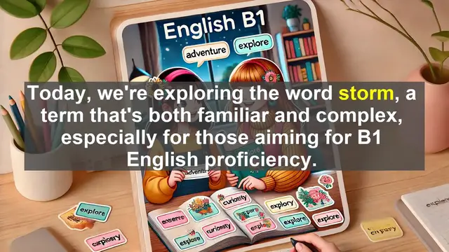 Video thumbnail for 2500 Must Know CEFR B1 Vocabulary - Understanding 'Storm': A B1 English Vocabulary Lesson