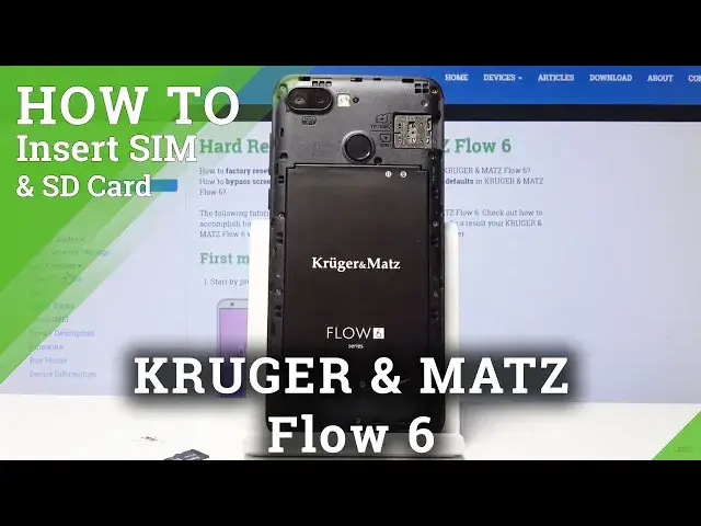 Video thumbnail for How to Install Nano SIM & Micro SD in KRUGER & MATZ Flow 6 - Insert SIM & SD