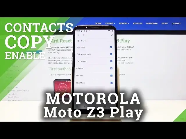 Video thumbnail for How to Copy Contacts in MOTOROLA Moto Z3 Play – Relocate Numbers