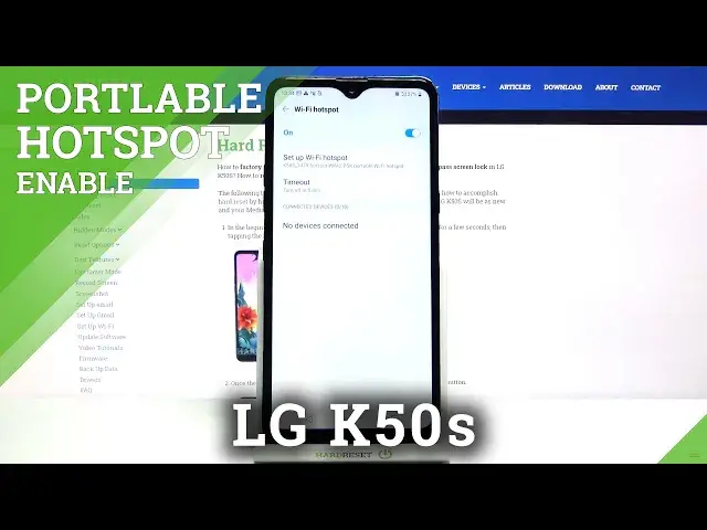 'Video thumbnail for How to Enable Portable Hotspot in LG K50s -  Share Internet & Customize Hotspot Options'