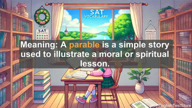 Video thumbnail for 5000 Must Know SAT Vocabulary - What is a Parable? Exploring Simple Stories with Deep Meanings