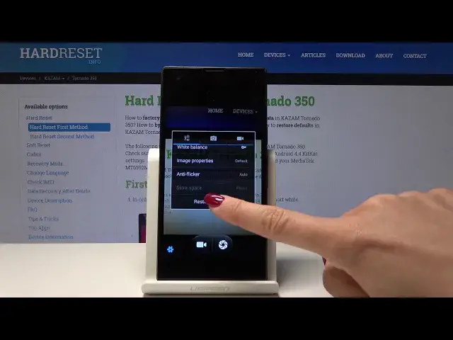 Video thumbnail for How to Reset Camera in KAZAM Tornado 350 - Format Camera Settings