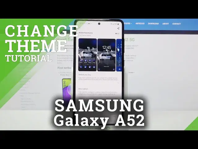 'Video thumbnail for How to Change Device Theme on SAMSUNG Galaxy A52 – Set Up Device Theme'
