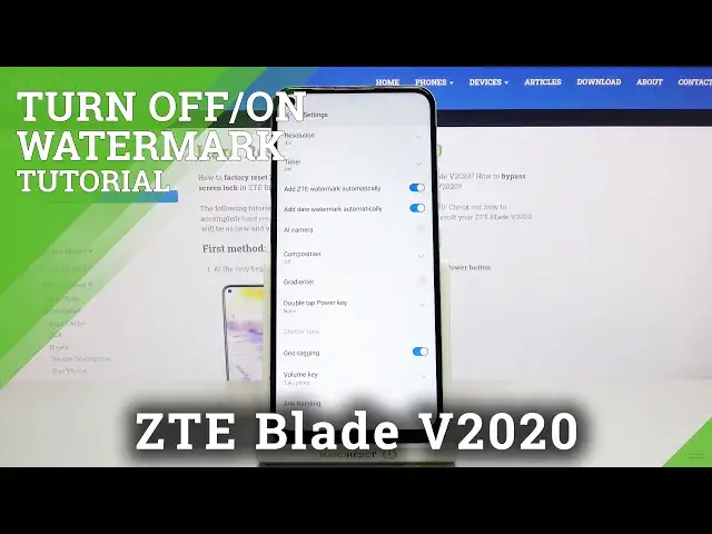 Video thumbnail for How to Manage Camera Watermark in ZTE Blade V2020 – Add / Remove Watermark Option