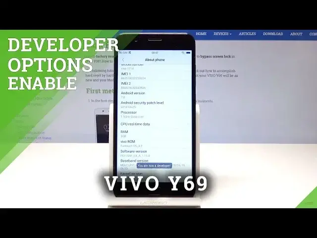 'Video thumbnail for How to Activate Developer Options in VIVO Y69 - Enable OEM Unlocking'