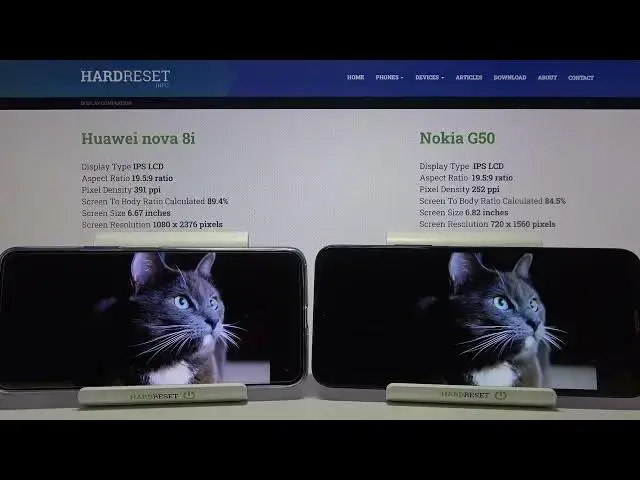 Video thumbnail for How to Compare Displays NOKIA G50 and HUAWEI Nova 8i - Display Comparision