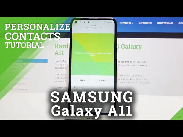 'Video thumbnail for How to Add Photo to Contact in SAMSUNG Galaxy A11 – Personalize Contact List'