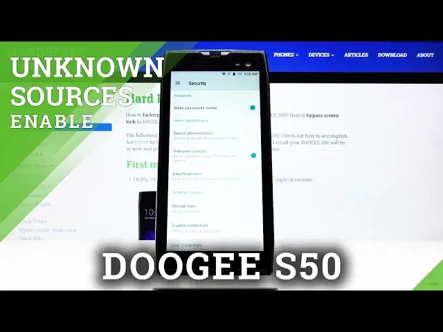 'Video thumbnail for How to Allow App Installation in DOOGEE S50 – Unknown Sources'