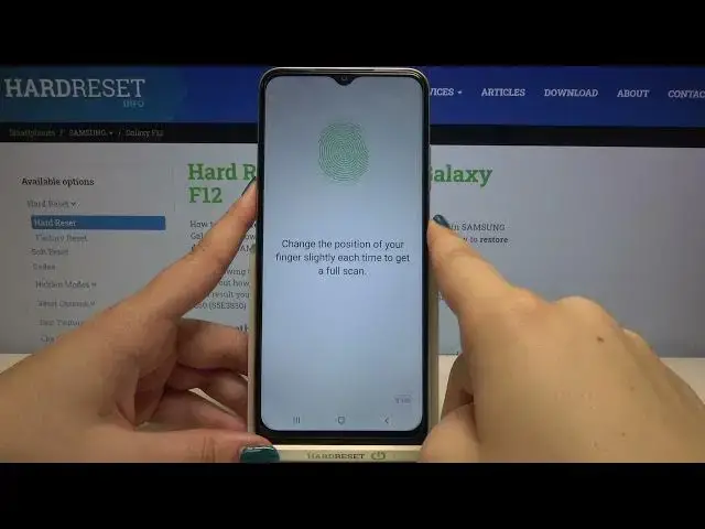 'Video thumbnail for How to Add Fingerprint on SAMSUNG Galaxy F12 – Set Screen Lock'