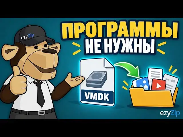 Video thumbnail for 📀 Как извлечь файлы VMDK онлайн бесплатно | Без установки программ
