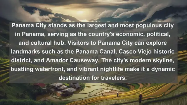 Video thumbnail for Exploring Urban Panama: Top 10 Largest Cities in the Country of Contrasts
