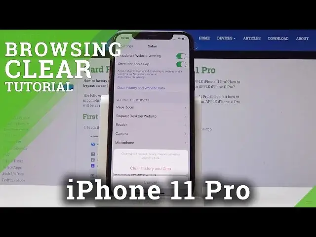 'Video thumbnail for How to Clear Browsing Data in iPhone 11 Pro - Delete History & Cookies'