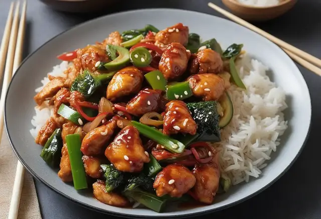 Video thumbnail for Korean Spicy Chicken Stir-Fry