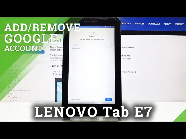 Video thumbnail for How to Add and Remove Google Account on LENOVO Tab E7 – Manage Google User