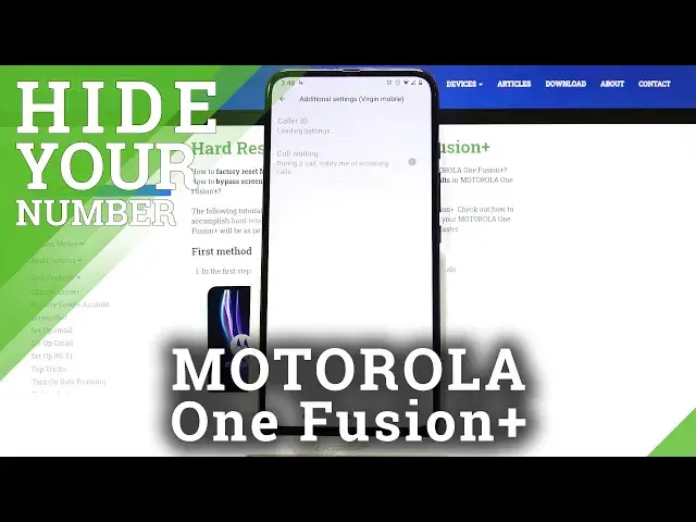 Video thumbnail for How to Make Phone Number Private on Motorola One Fusion+ | Hide Caller ID