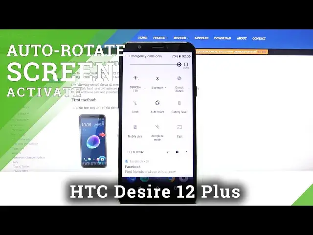 'Video thumbnail for How to Turn On Rotate Screen in HTC Desire 12 Plus – Activate Auto Rotation'