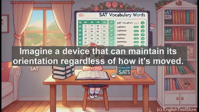 Video thumbnail for 5000 Must Know SAT Vocabulary - Gyroscope: The SAT Vocabulary Word That Keeps You Oriented