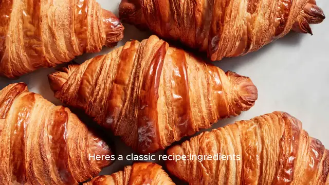 Video thumbnail for Croissant recipe