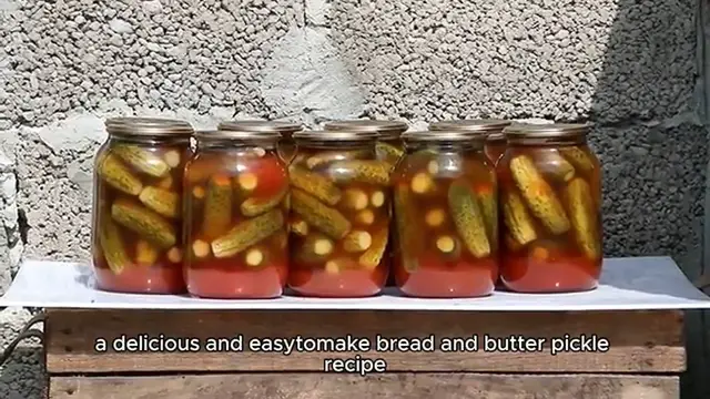 Video thumbnail for Bread and butter pickle recipe