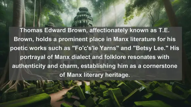 Video thumbnail for Exploring Literary Gems: Top 10 Renowned Writers from the Isle of Man